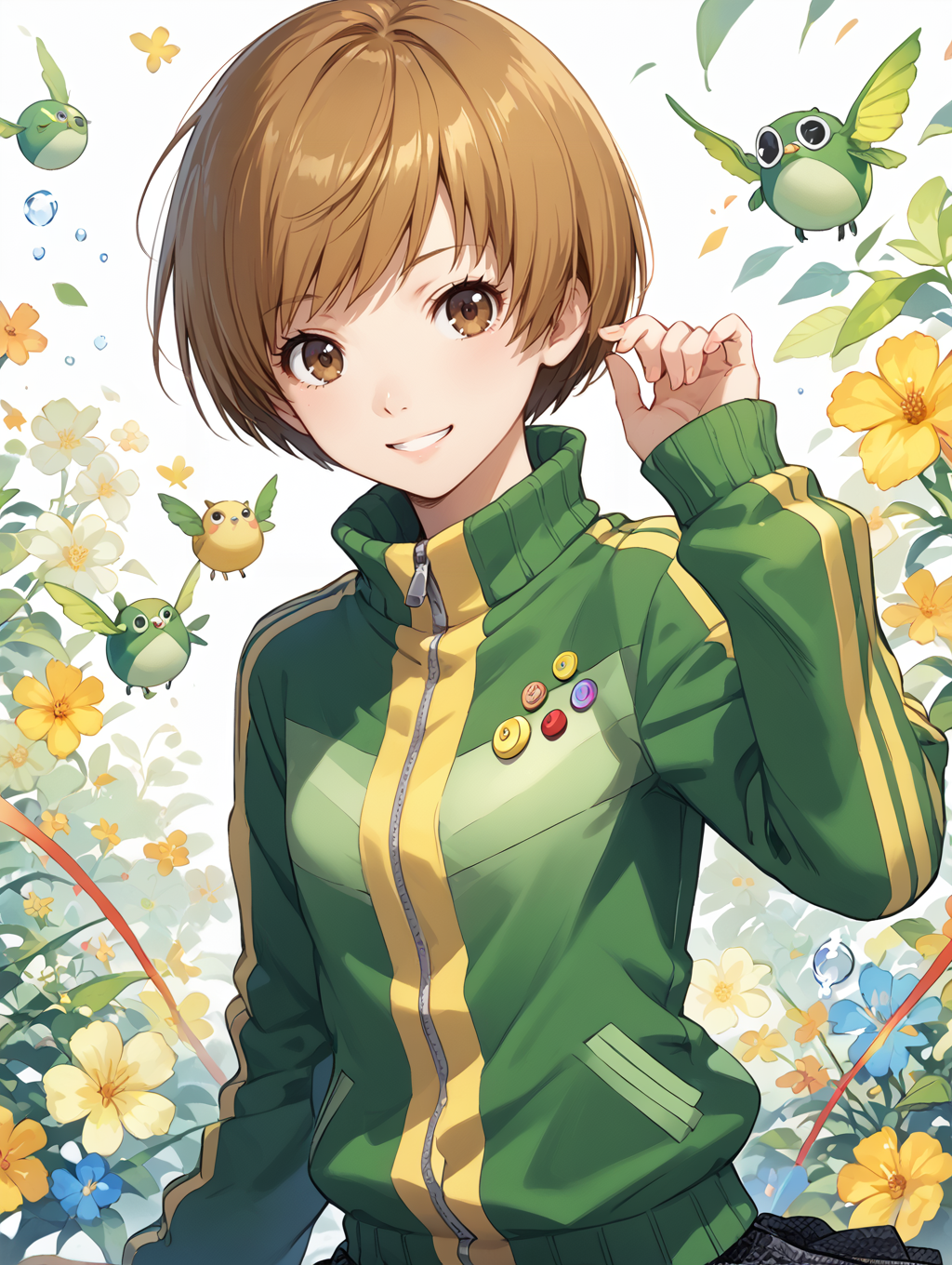 score_9, score_8_up, score_7_up,source_anime,BREAK,
light smile,  satonaka_chie, <lora:satonaka_chie:1>