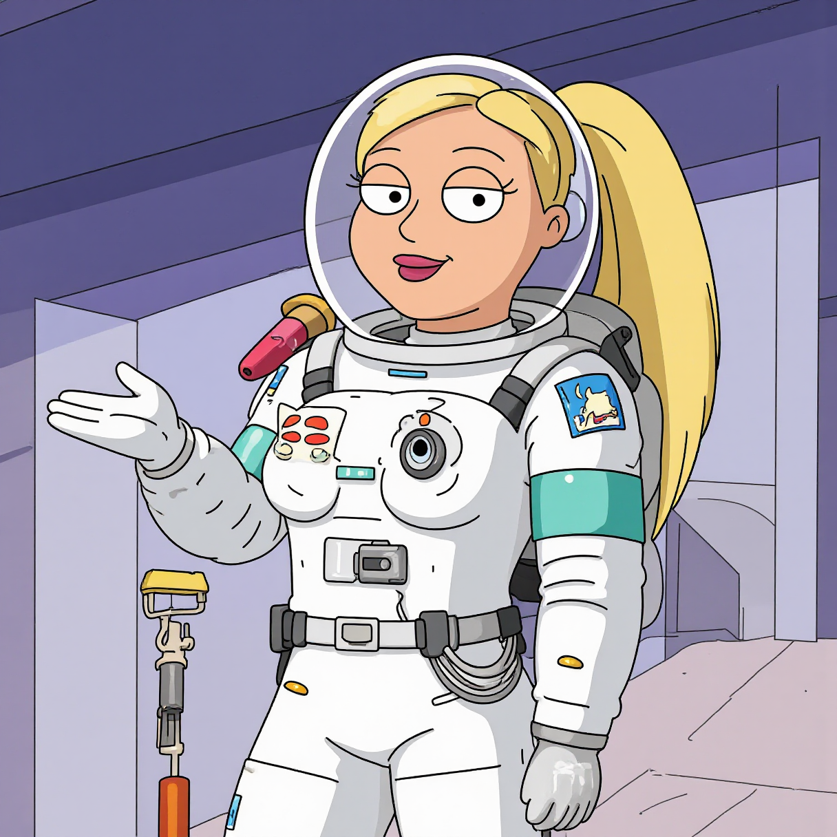 cartoon,Astronaut barbie