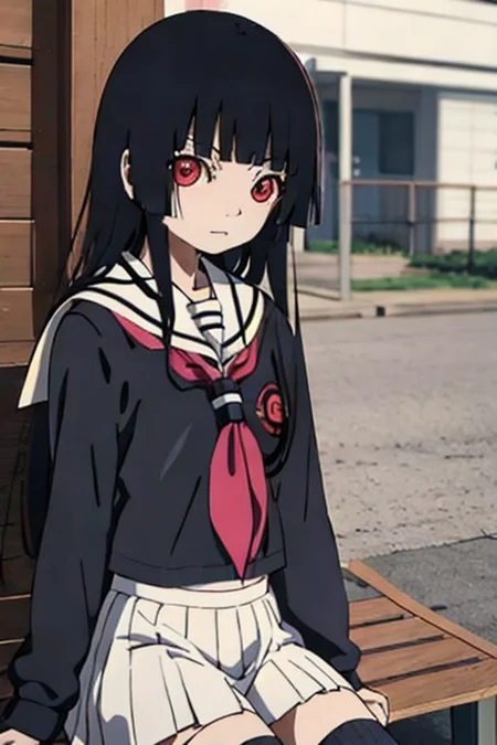 enma_ai 1girl, solo, school_uniform, sailor_collar, serafuku, white_sailor_collar, <lora:em_ai_v1-000008:1>