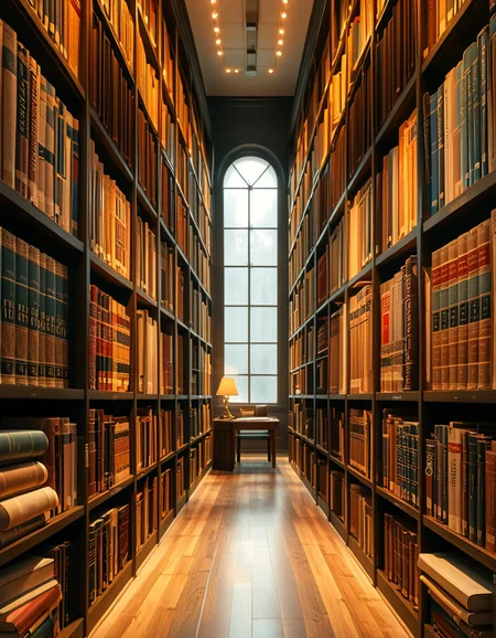 A quiet and well-organized aisle in a grand university library, lined with tall wooden bookshelves filled with countless books of various sizes and colors. The aisle is illuminated by soft, warm lighting from overhead lamps, casting a gentle glow on the polished wooden floor. A cozy reading nook with a wooden chair and a small desk is tucked into a corner, with an open book resting on the surface. The background features large arched windows letting in natural daylight, adding a serene and scholarly atmosphere. The perspective of the image leads down the aisle, creating depth, with book titles slightly visible on the spines. The ambiance is peaceful, evoking a sense of knowledge and intellectual curiosity.
<lora:SDXLFaeTastic2400:0.4> <lora:extremely_detailed:0.4> extremely detailed, <lora:University_Library_41sl3:1>,University Library 41sl3, Masterpiece,best quality,hi res,8k,hi res,8k,award winning,(sharp focus, intricate, highly detailed),