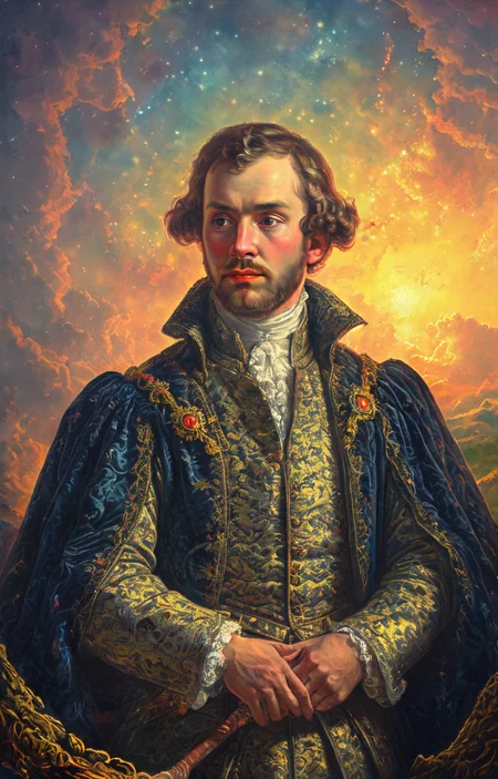 masterpiece,best quality,<lora:tbh8-sdxl:0.9>,illustration, portrait of noble man