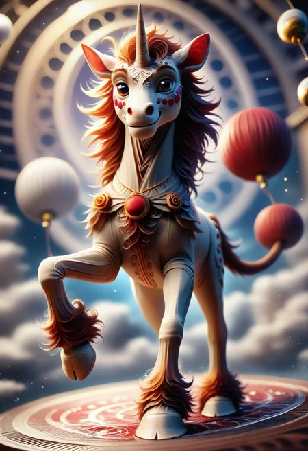 score_9, score_8_up, score_7_up, intricate details, rating_safe,
1boy(
feral furry, unicorn,
full body, WORLD MORPH FRACTAL, full body focus, looking at the viewer:2, solo, jumping into a circle of fire , happy, circus), detailed background, depth of field, subsurface scattering, ral-chrosc-clr