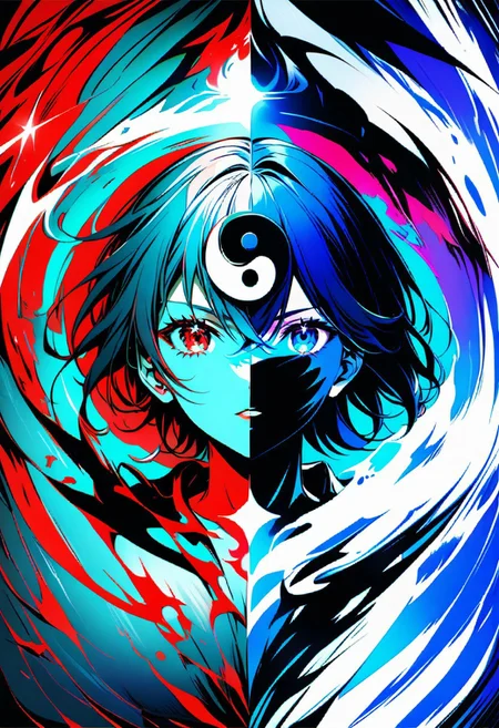 DUALITY SEGMENTATION, MIX OF ying and yang