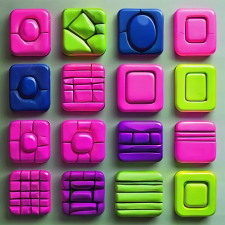 <lora:artfullyTILED_SDXL_V2:0.9>, color palette, lime, neon pink, purple, cobalt,lemon