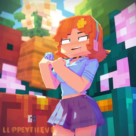 score_9, score_8_up, score_7_up, <lora:j3ss1c4:1> j3ss1c4, hairband, shirt, skirt, solo, <lora:FapCraft:1> FapCraft
