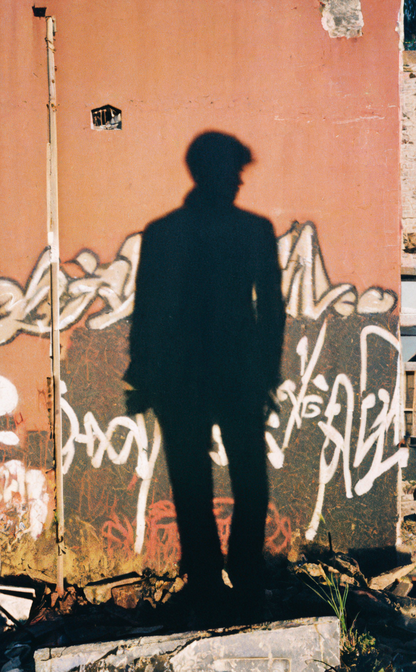 leogirl, realistic Documentary photography, <lora:add-detail-xl:0.3>, 
The setting sun casts a long shadow of a lone figure standing atop an abandoned building. The figure is a young rebel, his silhouette sharply defined against the fiery backdrop of the setting sun. Graffiti murals, a testament to the defiance and creativity of the youth, cover the building's walls. The contrast between the vivid colors of the graffiti and the stark silhouette of the rebel creates a powerful impact. The composition is balanced yet tense, mirroring the rebellious spirit of the subject.
