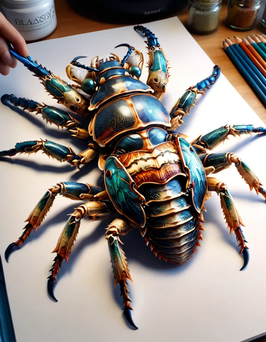 art by Kenneth Rocafort, Joseph Clement Coll, close up of a ral-anmlsktn, Satisfying, Orton effect, Samsung Galaxy, F/5, extremely beautiful, award winning, drawing, <lora:ral-anmlsktn-sdxl-v3-000006:1>, luxury, highly detailed, great composition, located artistic, quality