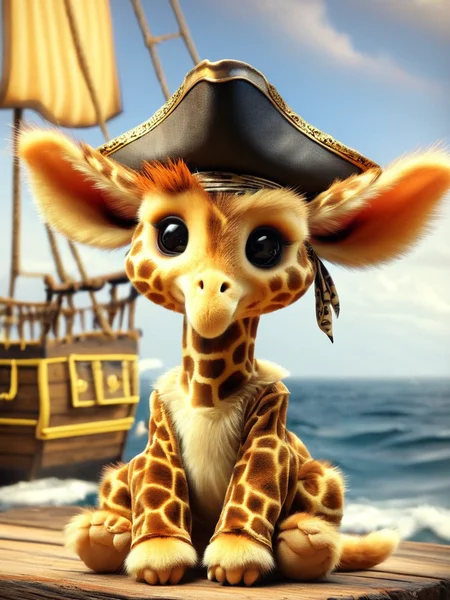 fur pirates, giraffe <lora:furpirate-000004:0.9>