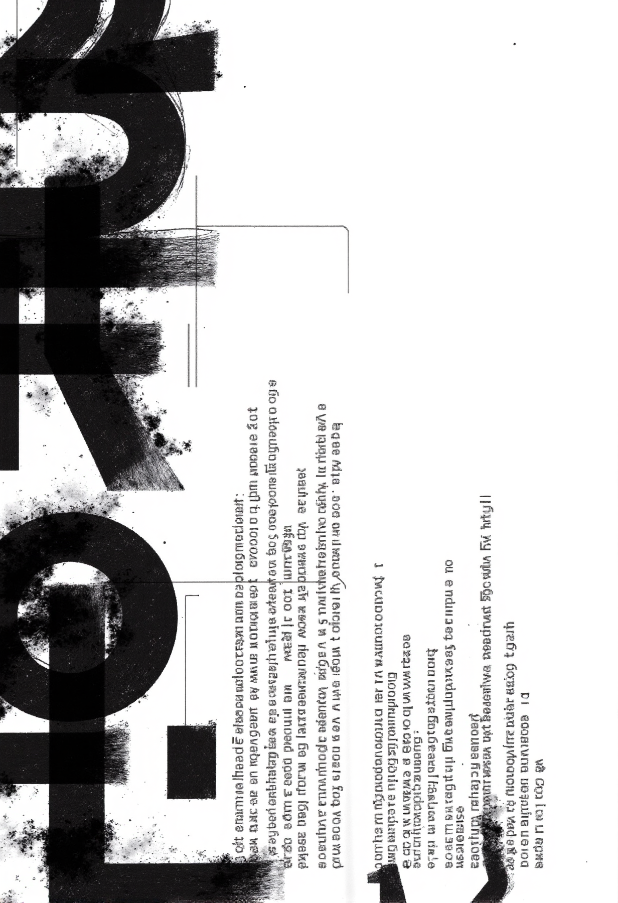 typography poster. The letters "TROUBLE" are prominent on the left side.