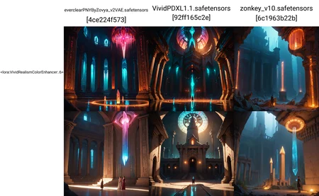 score_9, score_8_up, score_7_up, science fiction, temple, glowing lights, iridescent, crystals, magic, <lora:VividRealismColorEnhancer:.6>, volumetric lighting, depth of field, cinematic, vibrant, shadows, detailed,