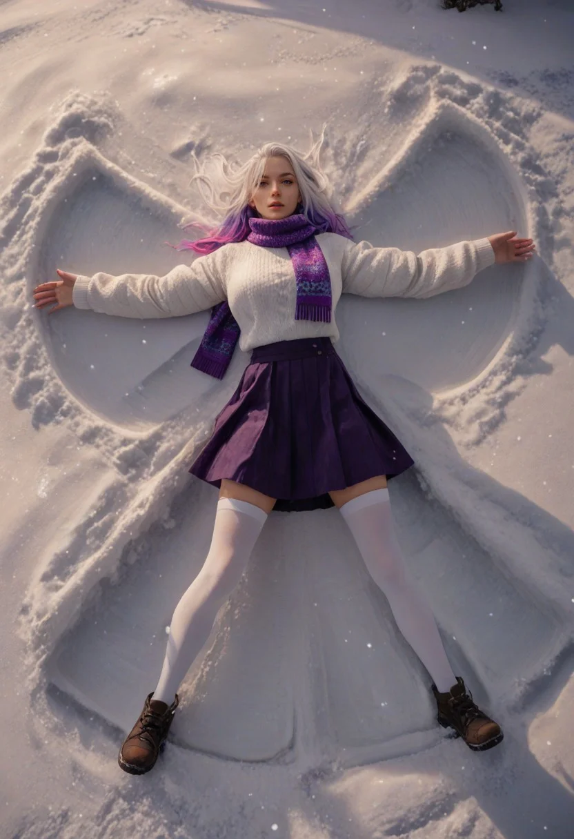 safe_pos, score_9, score_8_up, score_7_up, score_6_up,
1girl, 25 years old, perfect face, (adult), sexy,
purple eyes,
multicolored hair, colored inner hair, white hair, purple glowing hair, purple glowing scarf,