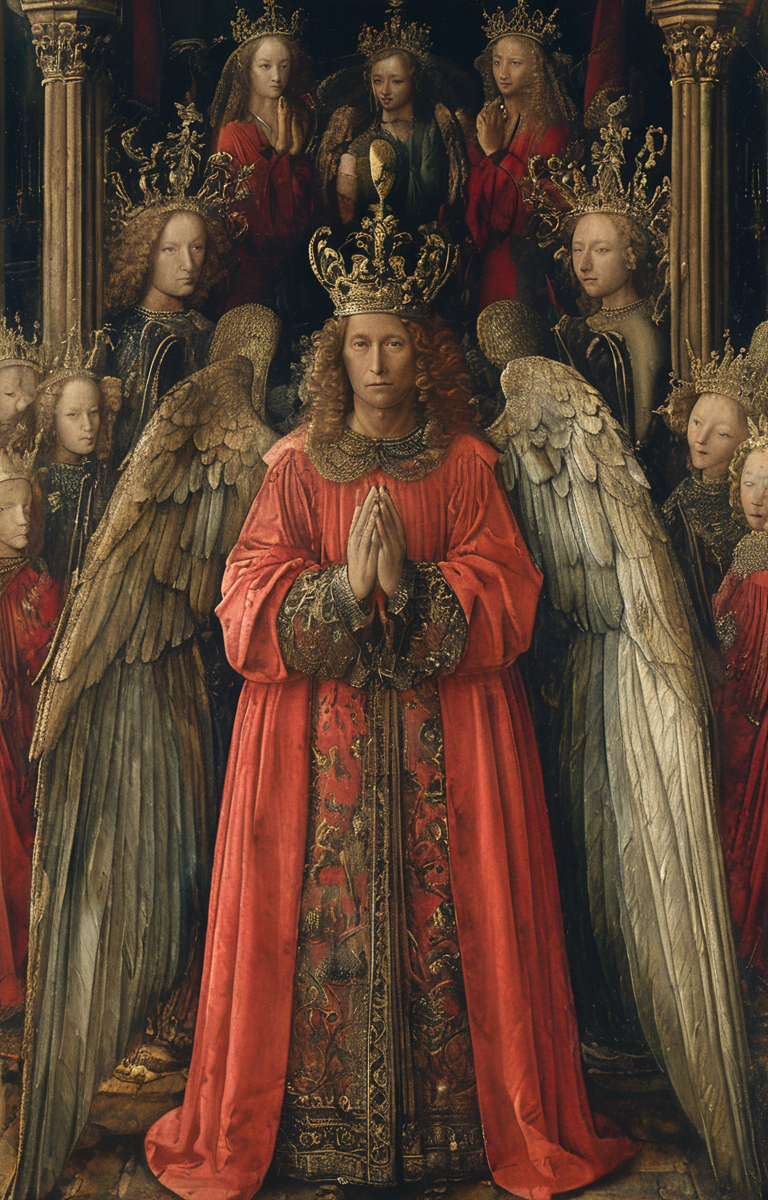 masterpiece,best quality,<lora:tbh190-sdxl:0.9>,illustration,style of Jan Van Eyck