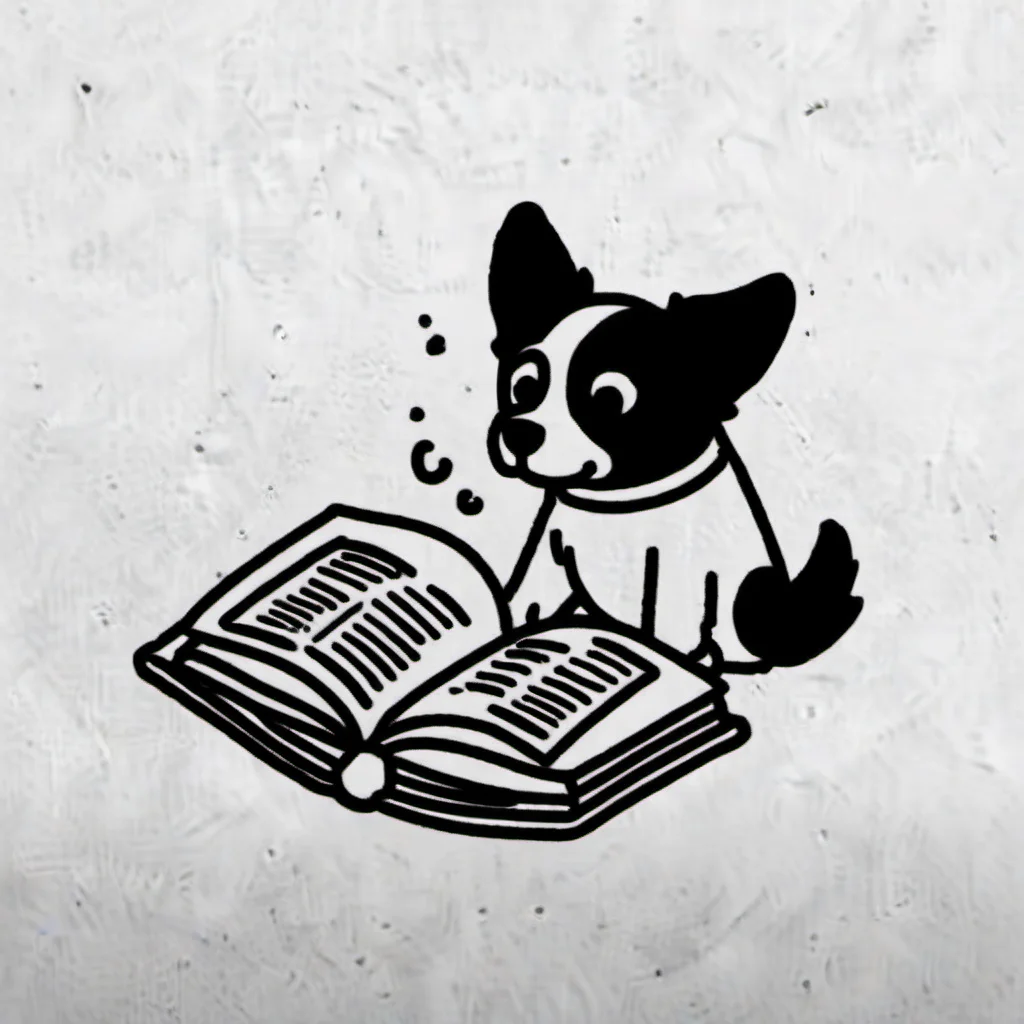 dog and book,minicomics