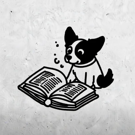 dog and book,minicomics
