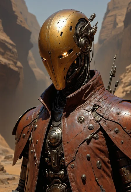 a detailed realistic wasteland rusty robot characters, cinematic shot on canon 5d, ultra skin intricate clothes accurate hands, macro image detailed, shots, badass look, action, perfect eyes, best quality, extremely sharp focus face, analog fine film grain, post apocalyptic, cinematic, realistic, trending artstation, focus, studio photo, details, highly rutkowski, scavenger world, desert punk, space colony, sci fi art, distant city, futuristic middle eastern, intricate, busy, raw, 4k, 8k, isometric, digital smog, pollution, toxic waste, chimneys and railroads, 3d render, octane volumetrics, sf, artwork masterpiece, ominous, matte painting movie poster, golden ratio, cgsociety, epic, vibrant, production character high quality model, by Tom Bagshaw, Esao Andrews, Tara McPherson, Loundraw