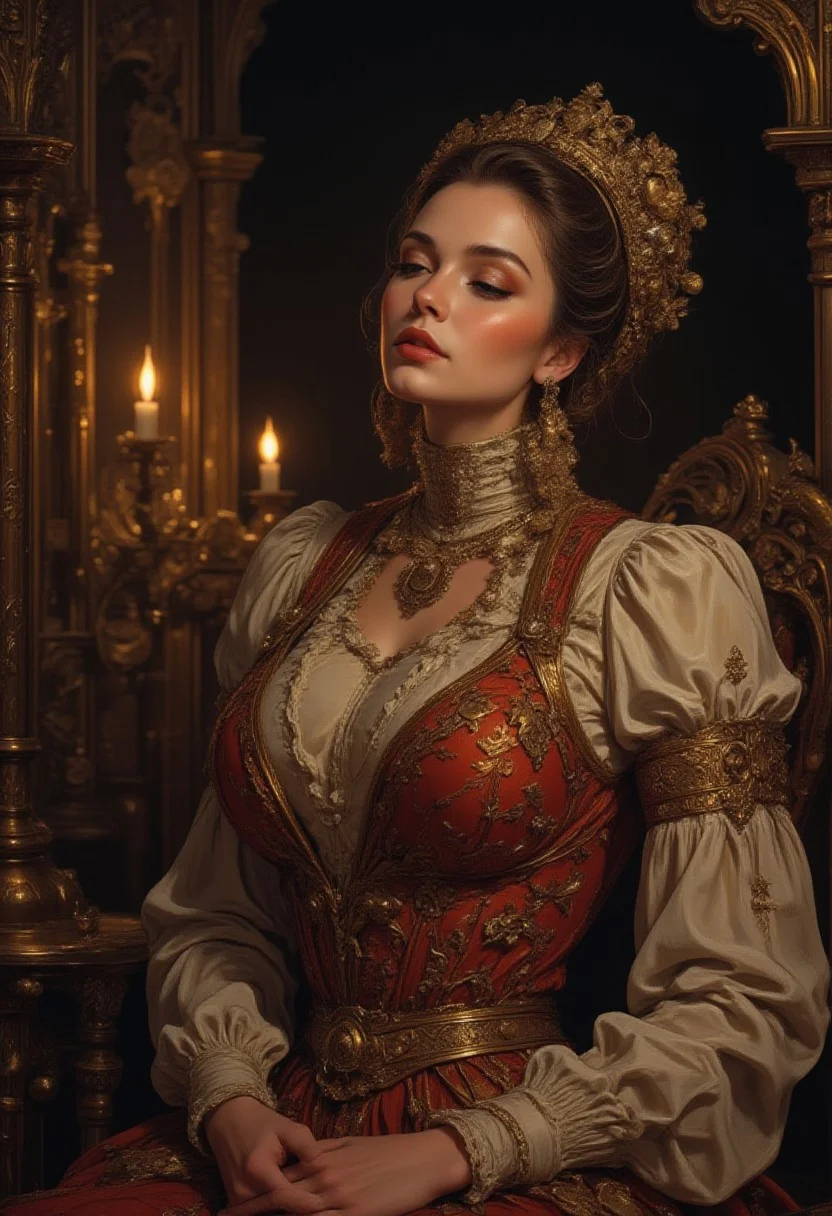 Cinematic style, Illustration, Dramatic Chiaroscuro, Ethereal Beauty, High Resolution,
Beautiful modern female model, elegant, with beautiful figure and amazing clothes, close-up. Amazing exterior. Remarkable painting, finesse and beauty never seen before. A magical eclectic world, glamour, grace and fantasy, 8k, trending on artstation, sharp focus, studio photo, intricate details, highly detailed, by greg rutkowski