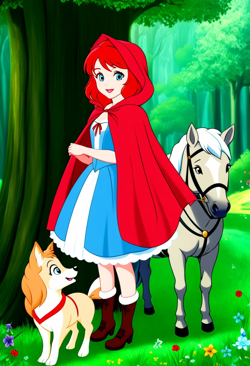 8K. Little Red Riding Hood and SnowWhite. (Enchanted home environemnt)
Anime_theme
<lora:Little Red Riding Hood XL + SD1.5LITTLE RED RIDING HOOD_v:2.0>
<lora:DIsney Princesses PONY EDIT by Foxie Queen>