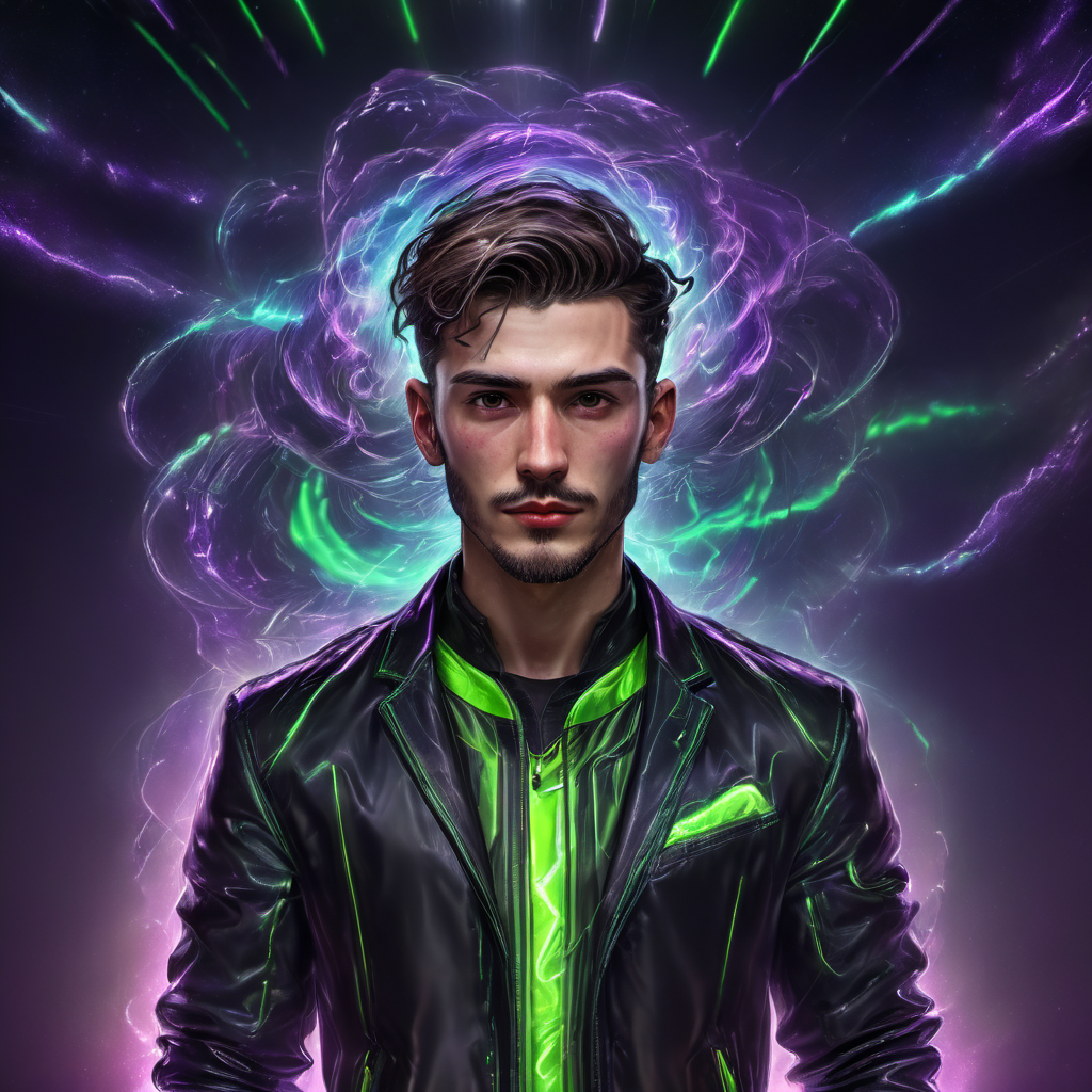 ((best quality)), ((masterpiece)), ((realistic,digital art)), (hyper detailed),DonMV01dfm4g1c3XL male Autonomous Vehicle Engineer, , Late twenties Sturdy, Greek, Dark brown eyes, Cupped Ears,  Receding Chin, V-Shaped Jaw, Dimpled Cheeks,   Broad Shoulders, , Platinum Blonde Dreadlocks hair, Worry,, Elegant Turn, Character turns with a graceful spin, showcasing fluid body movement.,  wearing  Neon-stitched Chinos, Batik  Olive  Organza Holo-Glitter Suit Jacket, AR-enabled Work Sneakers, , Levitating Headband  and and, Gazing at the moon with reverence, channeling lunar energies, octane rendering, raytracing, volumetric lighting, Backlit,Rim Lighting, 8K, HDR,   <lora:Voidmagic_XL_version-000014:1>