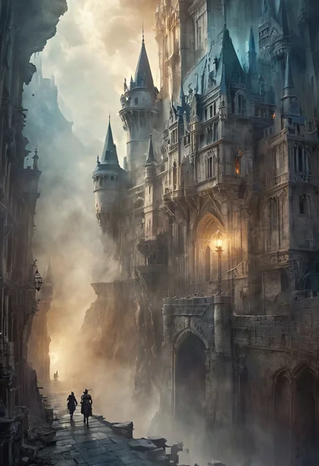 A cinematic still from an action sequence in a Prince of Persia game in which the handsome acrobatic prince is running along an outer castle wall high above the ground as he tries to reach a precarious ledge, 
extremely detailed background, IBG,  
hyperdetailed realistic illustration, intricately detailed, highest quality, implied motion, 
BREAK, semirealistic, ultra level of detail and precision in the art, masterpiece, mixed media, intense mood, detailed shading, extreme wide-angle view, motion blur, ray-traced, 
subsurface scattering, light leaks, soft shadows, film grain, Dutch angle, cinematic composition, mystic haze, dusty atmosphere, HDR, mystic haze, dusty atmosphere, complementary colors,