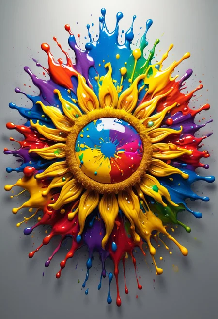 <lora:md2034:0.5> colorful, paint splatter,
poster_\(medium\), 
 Don't you steal my sunshine!!,
emblem,  (simple_background:1.3), symmetry,(no_humans:1.3),, (masterpiece:1.3), (best_quality:1.3), (ultra_detailed:1.3), 8k, extremely_clear, realism, (ultrarealistic:1.3),, insane details, intricate details, hyperdetailed, ultra detailed, extreme detailed, highest detailed, high_detail, colorful, beautiful, hdr, photorealistic, highres, ultra_high_res, photography, aesthetic, extremely_delicate,