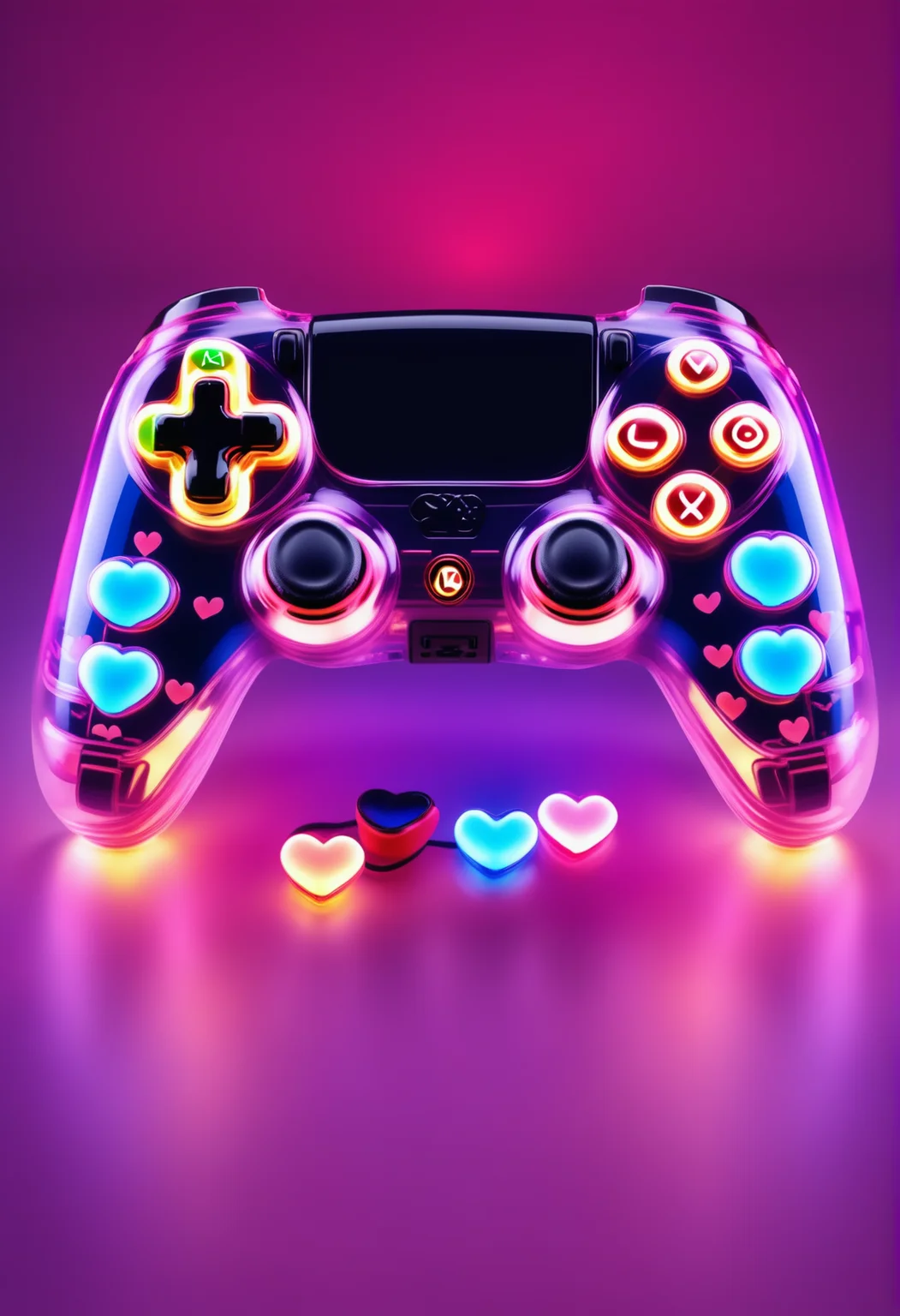 a controller made out of reij-trnsprnt filled with reij-hrts light by reij-glow <lora:heartglow-000006:1>, Digital art, hip level shot of a American Shorthair Cat, 50mm, in the style of The Scream, illustration, intricate detail, complex, perfect composition, elegant, epic, exquisite color, rich deep colors