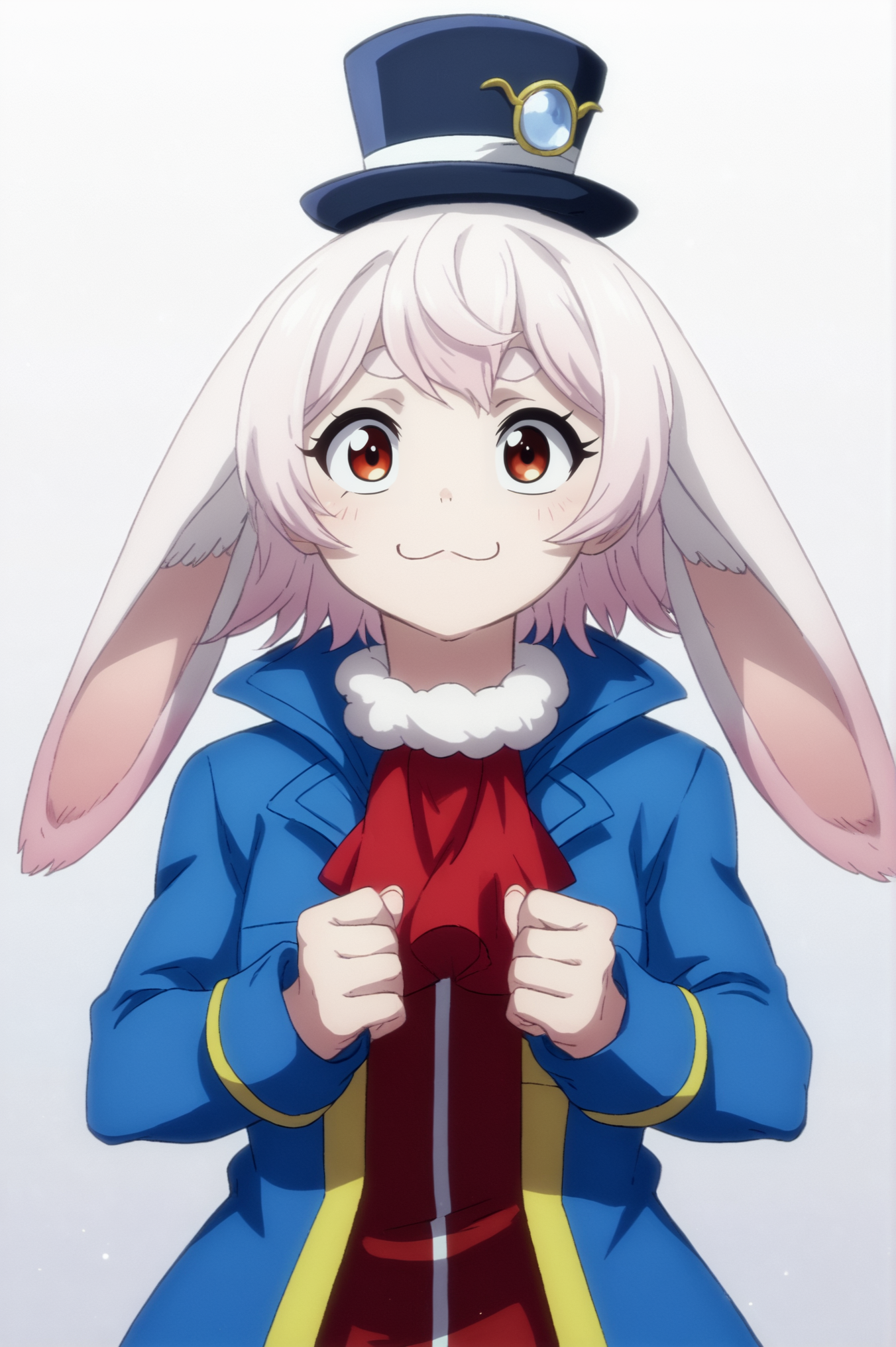 <lora:Emul:0.8>  rating_all, score_10, score_8_up, score_7_up,  Emul, rabbit, top hat, upper body, white background,  <lora:sdxl_lightning_4step_lora:1>,