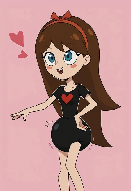 score_9, score_8_up, score_7_up, source_anime, solo, Anime Screencap, human girl, 1girl, <lora:Narizinho_Sítio_do_Pica-Pau_Amarelo:.8> narizinho, 1girl, solo, , brown long hair, red headband, black belly shirt, black buruma, (ABDL, Black rubber diaper, Diaper (Clothing Inflation), Clothing Inflation, daiper full of gas, diaper expansion,) text: "Fwooomph!", heart, Valentine's day, Valentine, simple pink background, uncensored, Clothing inflation Fetish, <lora: Buruma_Clothes_Inflation_XL:0.9> <lora:buruma_Pony_V1.0:0.9>