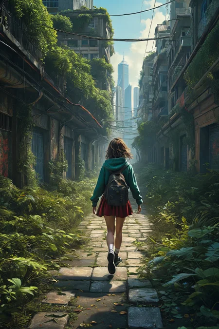 Baroque, Baroque, landscape,creator landscape, "a young girl in a sweatshirt running away from a slenderman in the middle of an empty overgrown highway in hong kong with an abandoned ruined hong kong in the background, very detailed 8 k, neon cyberpunk fantasy style, end of the world, unreal engine render, global illumination, ray tracing, octane render, rtx, path tracing, enhanced, by julian calle, trending on artstation",
<lora:clear:0.15> style of Michael Cheval.
<lora:greg_rutkowski_xl_2:0.3> greg rutkowski,
clear <lora:tbh129-sdxl:0.3>,
<lora:extremely_detailed:0.7> extremely detailed ,
<lora:add-detail-xl:0.7>,, Fantasy painting art style, imaginative, dynamic composition, professional-grade execution, creates immersive world and landscape, painterly, epic, magical, dramatic, exuberant, grandeur, baroque art, oil painting art style from Renaissance period, masterful composition, Renaissance mood, renaissance oil painting, brush strokes, dramatic, exuberant, grandeur, baroque art