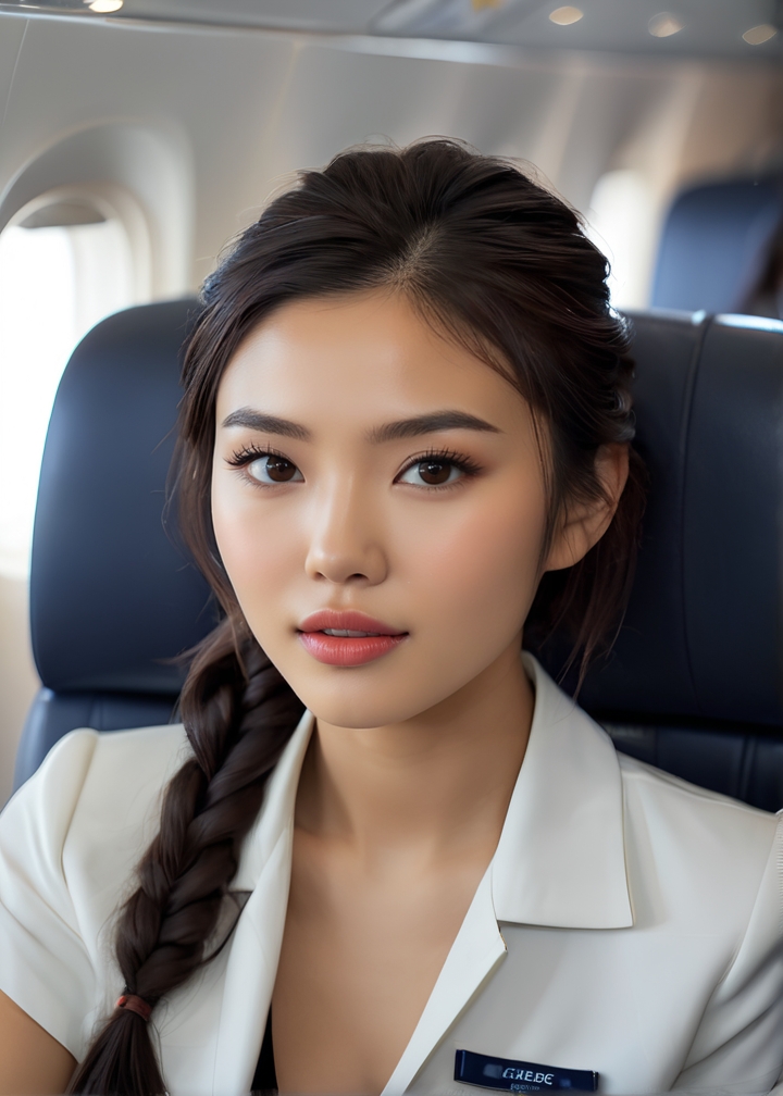 Photo of Seiko Rivers, smug girl sat in a commercial jet, <lora:PerfectEyesXL:0.5>, (detailed, ultra-detailed body:1.1),best quality,photo-realistic,highly detailed,absurdres,cinematic lighting,hyper-realistic,sharp focus,32k resolution,detailxl,SimplePositiveXLv2,
