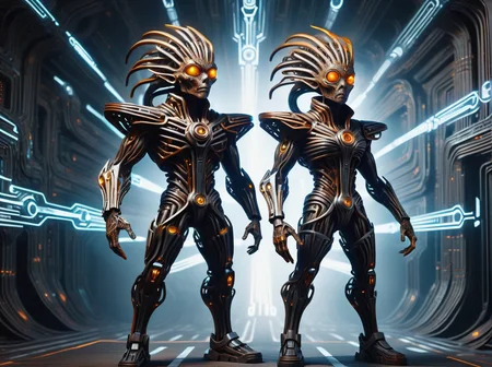 hyper detailed masterpiece, dynamic, awesome quality,DonMCr0wB4rXL female male interstellar cartographer, mind-controlling entity- translucent, mesmerizing creatures emanating hypnotic patterns and lights, elderly sleek, african, steel gray eyes, unusual chin, well-defined veins, freckles, light brown pompadour hair, disgust, holding or channeling glowing energy orbs or constructs., wearing interdimensional vortex pattern quantum-linked trousers, sonic soundwave jacket, , striking a pose with perfect mechanical alignment and posture., traversable wormhole lighting, cyberpunk streets, shadowy figures lurking in the dark corners, made of crowbars <lora:DonMCr0wB4rXL-000008:1>