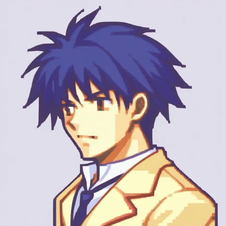 score_9, score_8_up, score_7_up, source_anime BREAK 1guy, solo,
<lora:zs_FEGBAPortraitsXL:1> fegbaportraits, portrait, white background,
<lora:zs_TakumiXL:1> takumichaos, short hair, blue hair, brown eyes, blazer, shirt, blue necktie,