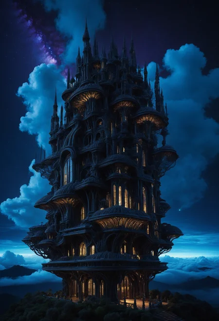 embedding:lazympos, megastructure, bones, above clouds, organic, detailed, dark, night, glowing, neon lights, <lora:Challenge_Winnifier_2025-04:0> <lora:Organic_Macabre:1>