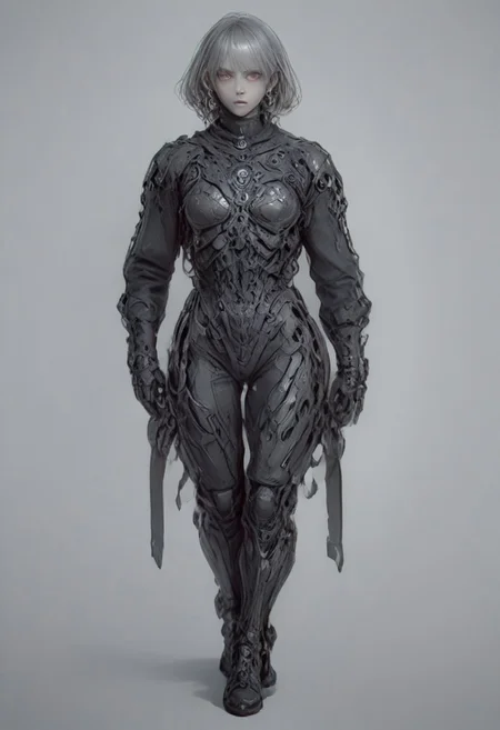 Setting within dark concrete ruins. (RUNNING)
Full body portrait, angry expression, looking at camera, standing, feet visible, normal human proportions,
man, tall smart person, royal soldier, royal military, regal being,
ornate uniform, (white and gold porcelain royal celestial clothes), holding scifi weapon, mechwear, commando uniform, crystal details in armor, crystal ornate earrings, crystal jewelry, details fractal armor,
((((crystallization of the face)))), teeth made of quartz, ((((eyes made of ulexite)))), hair made of Fanlike acicular-fibrous crystal groups, thin crystal hair, flowing white fractal hair, large perfect eyes, crystal iris, eyes made of crystal, ((white porcelain skin)), (white_skin), glowing clear eyes, celestial eyes, interweaving techno-anatomical and fractal elements, Ellen Jewett's intricate sculptural craftsmanship, no eyebrow hair,
dynamic lighting highlighting multifaceted textures, cinematic post-processing for an exquisite visual narrative, breathtaking surreal masterpiece,
sci-fi royal palace setting, single source lighting, low light setting, dark room, intense lighting,