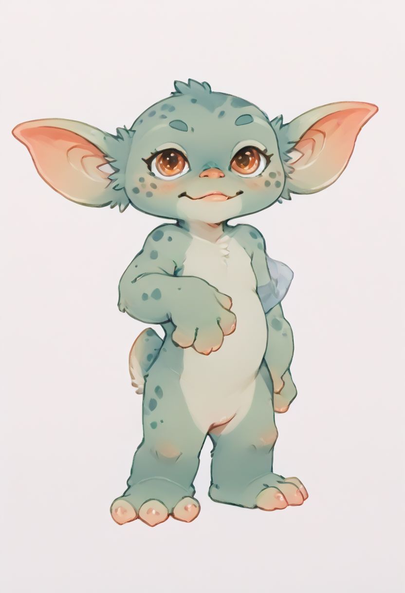 score_9, score_8_up, #giz#, gremlin, mogwai, digital art, highly detailed, zPDXL