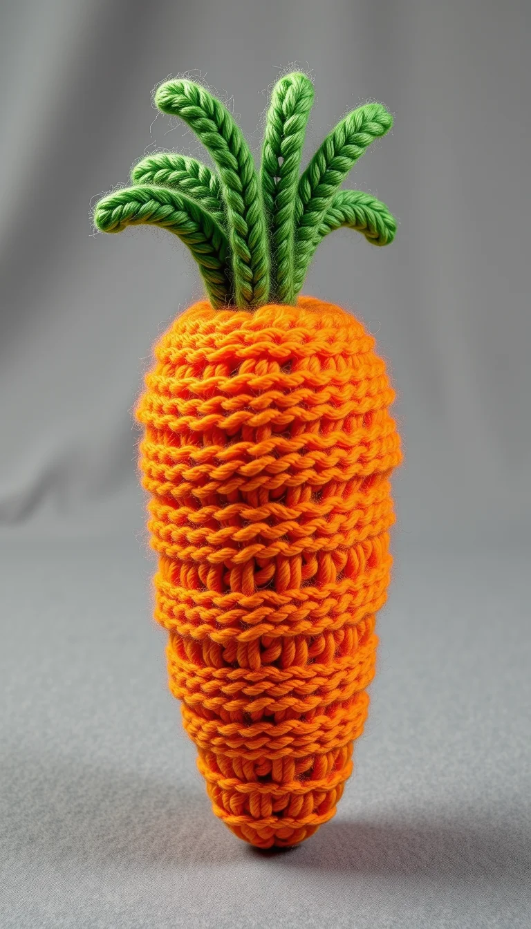 Made out of wool a carrot
