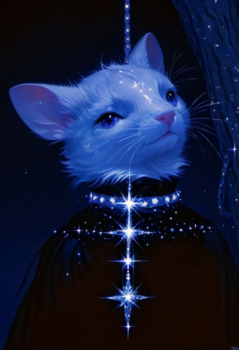 (a mice), red pupil, (in black european style palace clothes medieval glittering:1.7), birch tree trunk, (hang oneself with crystal rope:1.8), against a soft-focus black background, (detailed claw), (aaar7gl), (sparkle:1.9), (night), (very dark environment), moon, (gleam:1.9), painting, drawing, 8k uhd, dslr, soft lighting, best quality, film grain, masterpiece, aesthetic, (animal focus, no human:1.6), (open mouth:1.7), blinking starry sky, crown, jewelry,