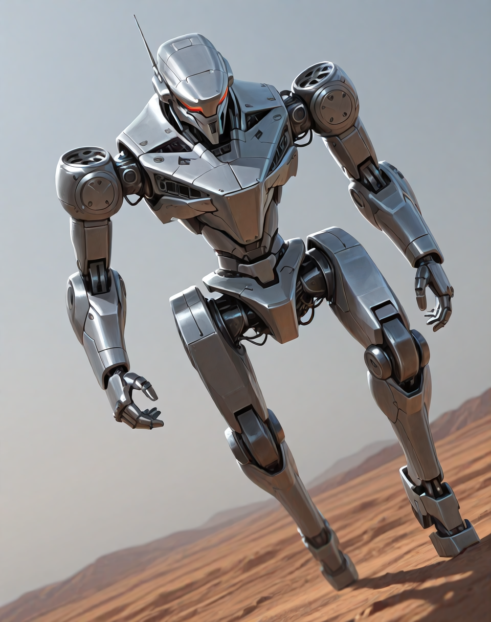 <lora:Cyberdyne_(Terminator)_(Illustrious)_(AD):1> Cyberdyne, robot, 
((
exterior, science fiction,
dutch angle, dynamic action, 
)),
BREAK: very awe, aesthetically pleasing, masterpiece, best quality, amazing quality, very aesthetic, depth of field, absurd details, depth of field, atmospheric rendering, natural shading, soft shading, 
BREAK: lazympos, lazypos (3),