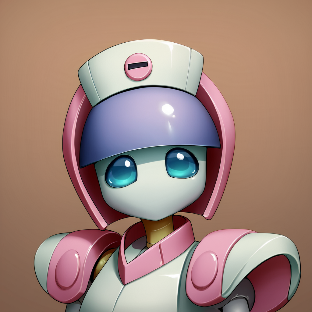 score_9, score_8_up, score_7_up, score_6_up, score_5_up, score_4_up, source_anime,  neutranurse, robot, portrait, happy