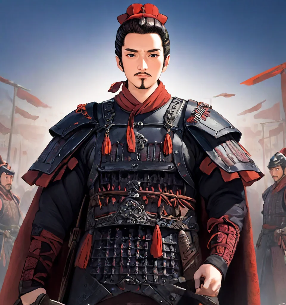 <lora:Qigeä¸å½ç²è(Chinese_armor)SDXL_v1.0:1>,a 25 year old chinese man,realistic,qinjia,solo,Background of ancient Chinese cities,detailed_eyes,shoulder_armor, full body,(Black Eyes),looking at viewer,(masterpiece:1.2), (best quality:1.2), perfect eyes, perfect face, perfect lighting, (8K),(perfect anatomy),(highres),