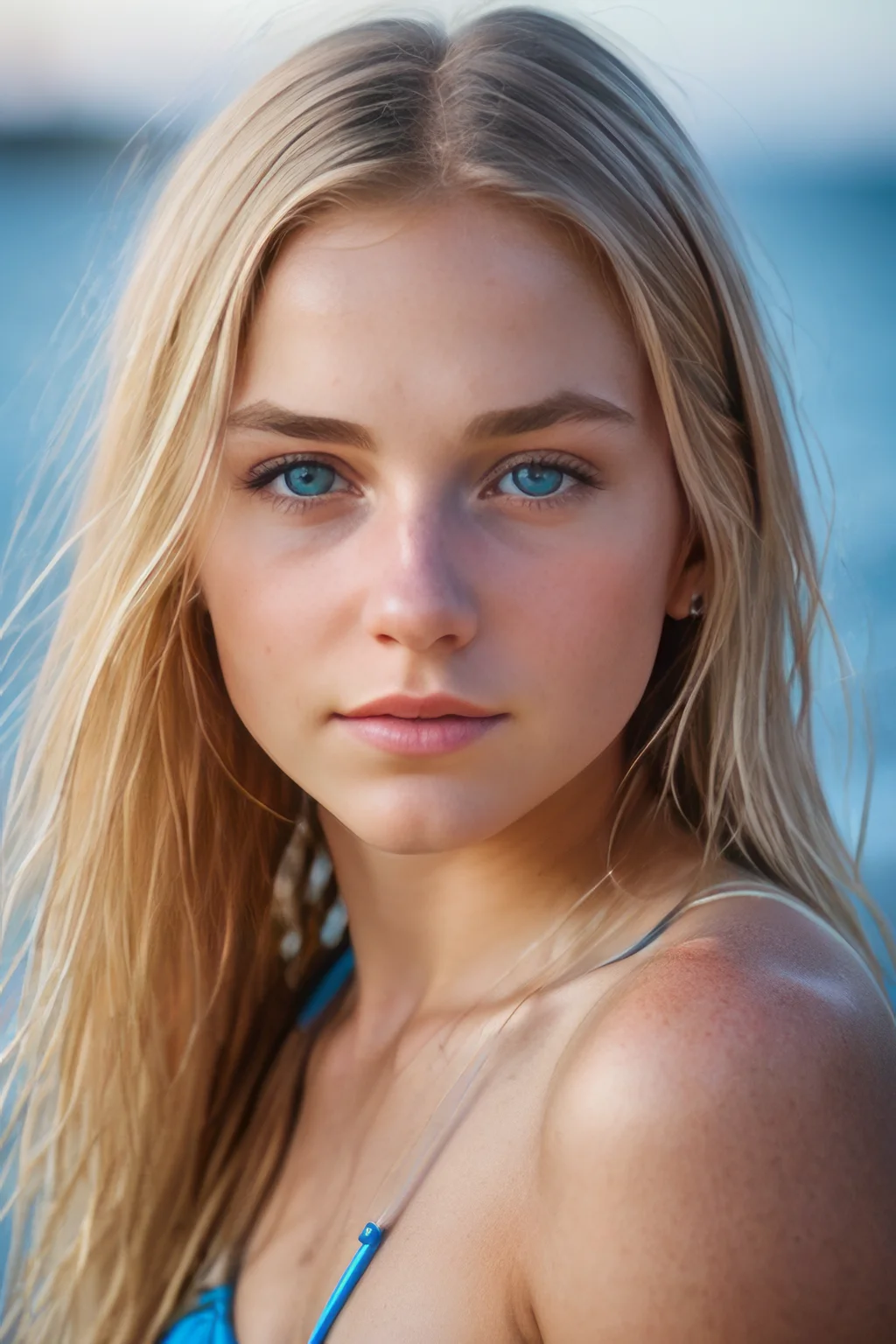 realistic photo, a realistic photo of  18yo girl wearing a bikini, blonde hair, beach,  (1girl), (extremely detailed CG unity 8k wallpaper), photo of the most beautiful artwork in the world, professional majestic (photography by Steve McCurry), 8k uhd, dslr, soft lighting, high quality, film grain, Fujifilm XT3 sharp focus, f 5.6, High Detail, Sharp focus, dramatic, (looking at viewer:1.2), (detailed pupils:1.3), (natural light),
