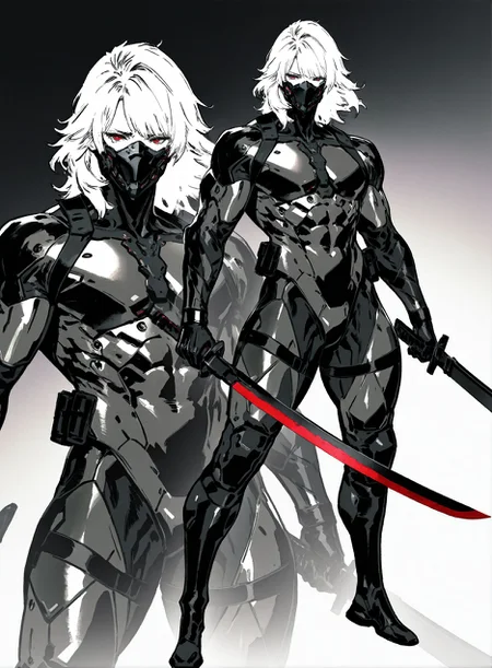 masterpiece,best quality,amazing quality,very aesthetic,absurdres,newest, huge filesize,
<lora:spo_sdxl_10ep_4k-data_lora_webui:0.5>,
<lora:add-detail-xl:1>
1boy, short hair, muscular male, holding sword,mouth mask, red eyes, full body,Bio-Ninja, white hair, medium hair,
raiden \(metal gear\),
simple pencil sketch, spot color, <lora:Yoji:0.8> yoji_shinkawa,