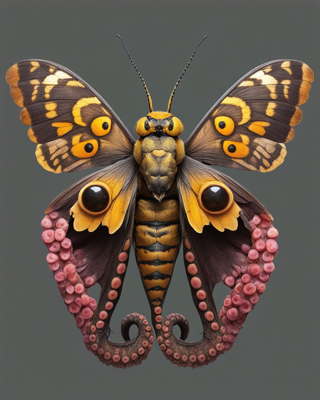 A photo of a Death's-head hawkmoth but the old gods are rising  <lora:Old_gods_rising_SDXL:1.0>