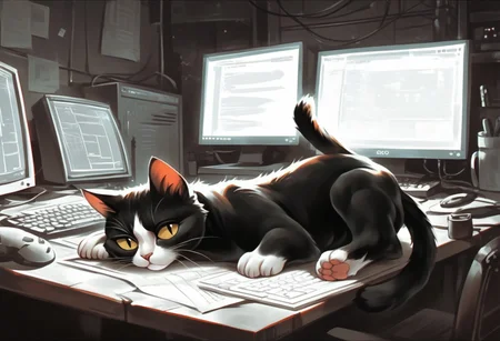 score_9, score_8_up, score_7_up,
BREAK
PC with BSOD, PC, blue screan of death, (BSOD:1.1), (error screen:1.1),
(cat lying on the keyboard:1.1),
indoors, cozy room,
retro,
