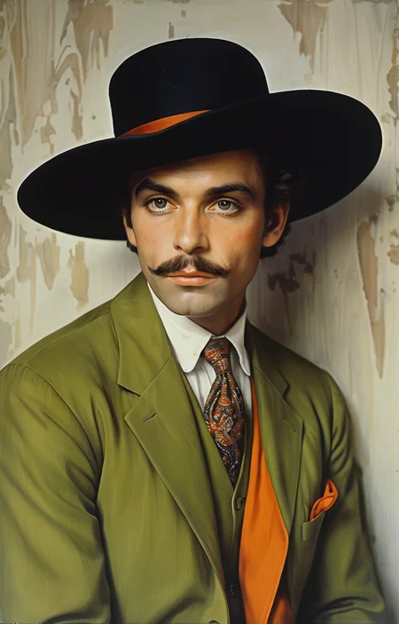 masterpiece,best quality,<lora:tbh370-sdxl:0.6>,illustration,style of Milton H. Greene portrait of noble man