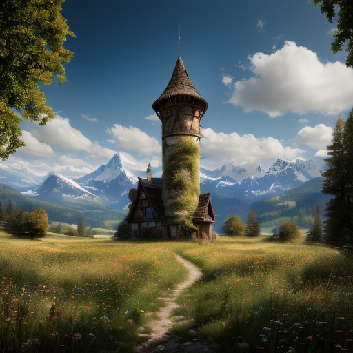 realistic analog photo, award winning photo, 
fantfa, background, mountain, trees, foreground, field, house, farm, farmland, witow, a wizard tower, blue sky
high-quality, crisp, sharp, professional-grade, high-resolution, fine detail, accurate colors, low noise, fast shutter speed, wide dynamic range, precise focus, RAW, highres, 8k, uhd, High Dynamic Range, tonemapping, crisp details,