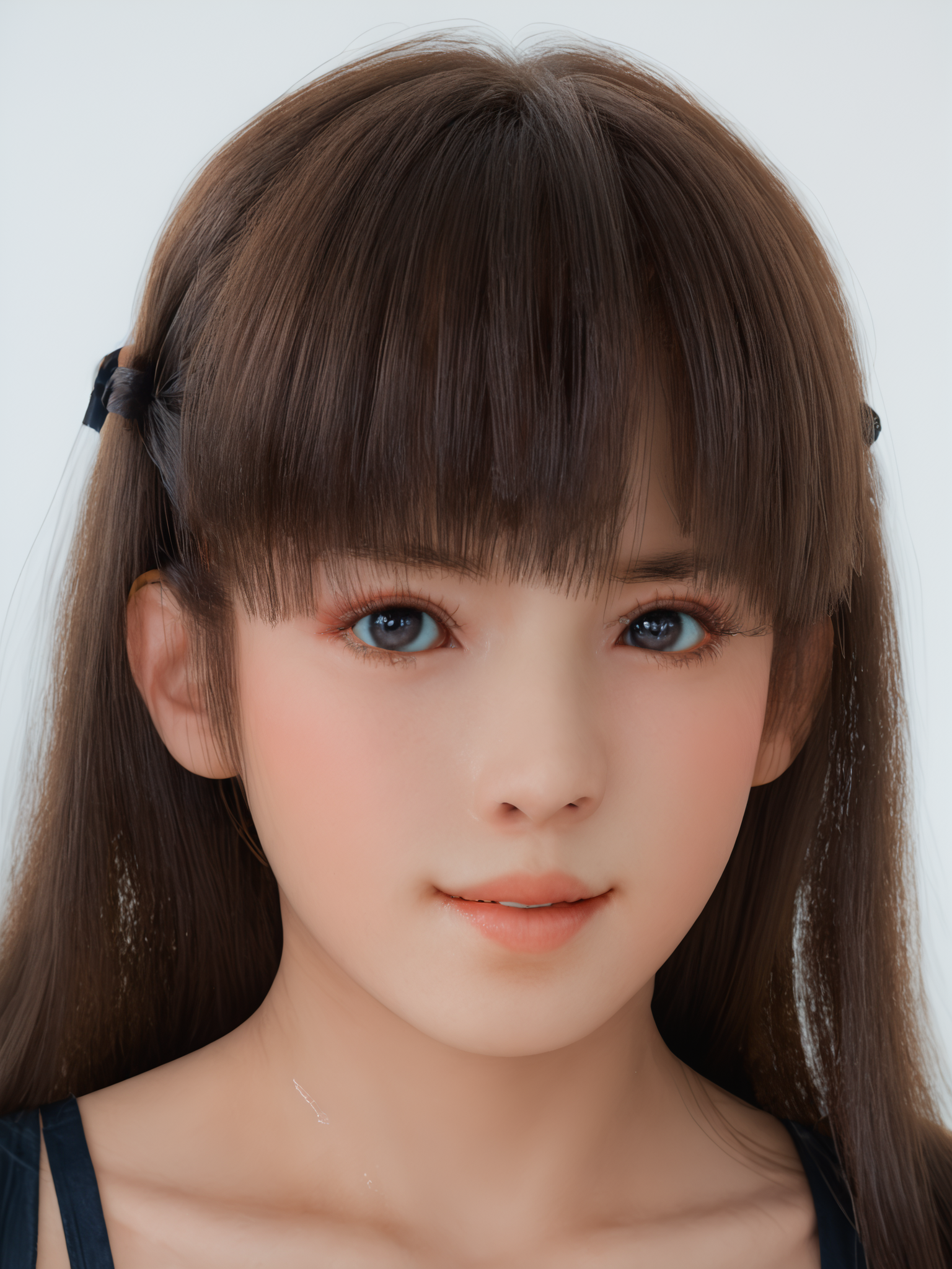 score_9, score_8_up, score_7_up, raw photo,photorealistic,realistic eyes,realistic skin,rating_explicit,8k,ultra detailed,perfect anatomy,
8k, uhd, detailed skin texture, detailed hair, photoreal skin,
1girl, no make-up, looking at viewer, long hair, tilt head,
collarbone,
white background, face close-up,
Leifang <lora:leifang-pony-v0.3:1>