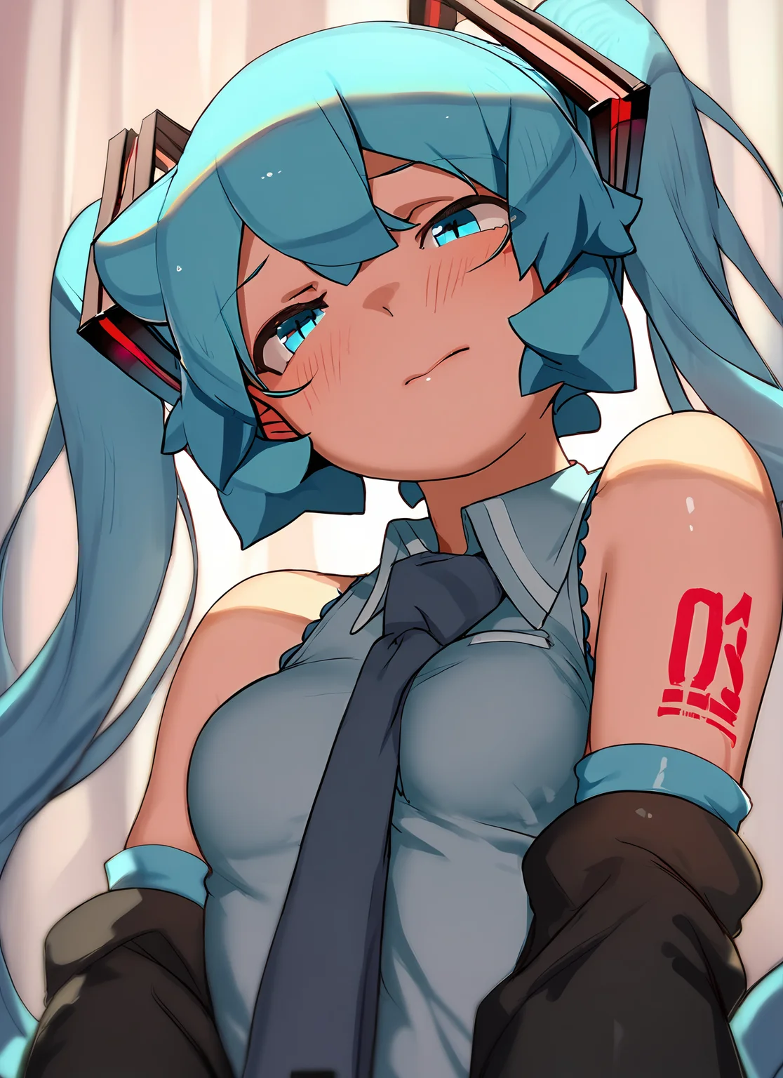 score_9, score_8_up, score_7_up, score_6_up, score_5_up, score_4_up, <lora:hatsune miku-000008:1>, Hatsune Miku is standing, rating_safe
