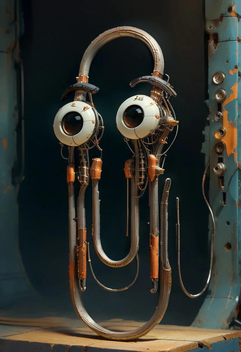 score_9, score_8_up, score_7_up, score_6_up,
cl1ppy, pokemon (creature), portrait, cowboy shot, fullbody,
mcnm,
reelmech, mechanical parts, (cable, wires:0.2), (machinery:0.2), joints,