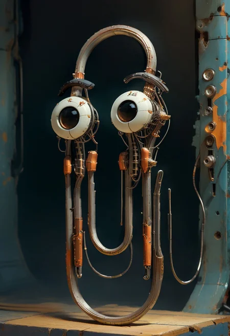 score_9, score_8_up, score_7_up, score_6_up,
cl1ppy, pokemon (creature), portrait, cowboy shot, fullbody,
mcnm,
reelmech, mechanical parts, (cable, wires:0.2), (machinery:0.2), joints,