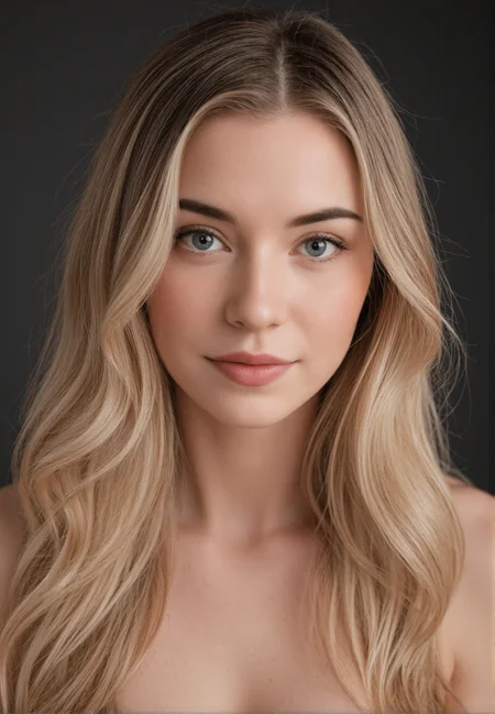 DahliaMixer, An extremely high detailed and high resolution professional photograph of a stunningly beautiful woman in a photo studio, professional photoshoot, portrait photo zoomed in on face